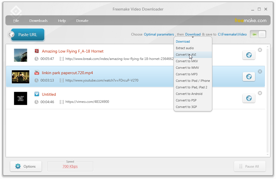 Click to view Freemake Video Downloader installer 3.8.1.7 screenshot