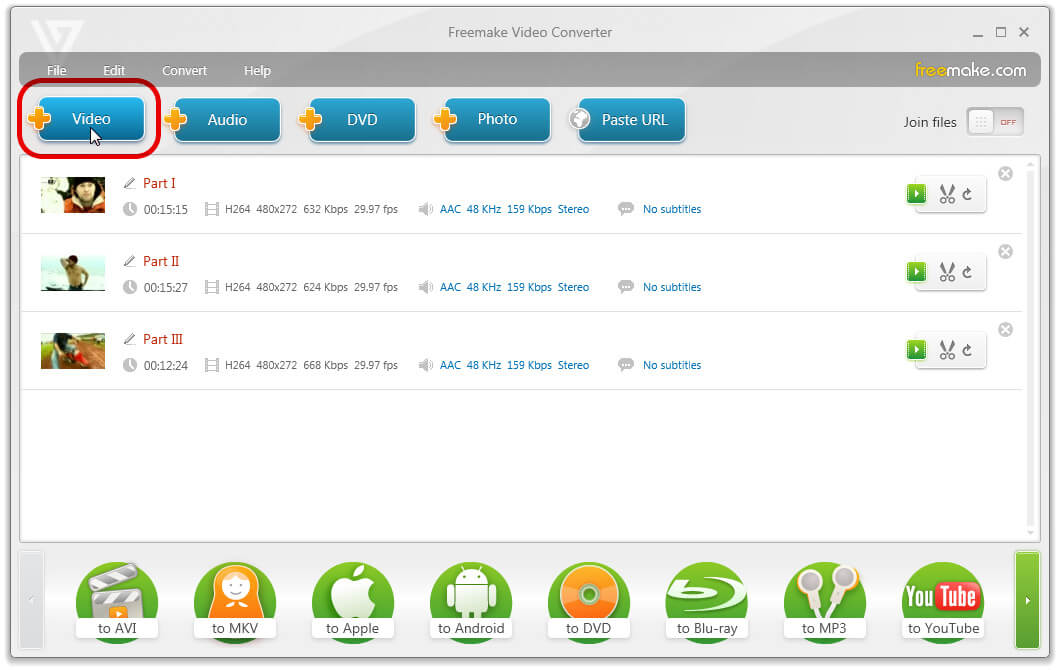 Unir vídeos gratis Programa para unir vídeos