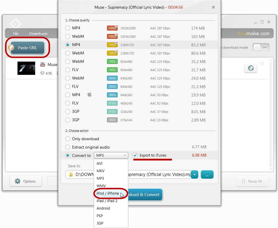 YouTube to iPhone Converter Download YouTube to iPhone Free